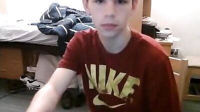Teenage Boner Webcam Cumshot!