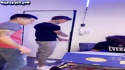 Curious Teen Boys Flip-Flop Fun