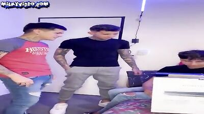 Curious Teen Boys Flip-Flop Fun