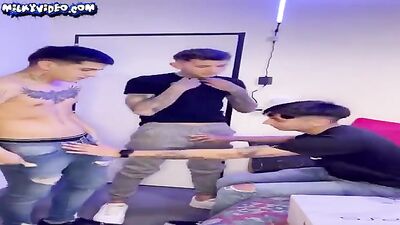 Curious Teen Boys Flip-Flop Fun