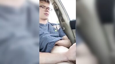 Cumming In His Car - Solo Sex Web-Cam Adventure