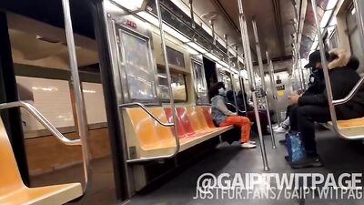 Subway Ride: The Ultimate Frat Guy Gangbang!!