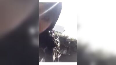 Asian Nipple Wanker Loves the Outdoor! GBT [0258]