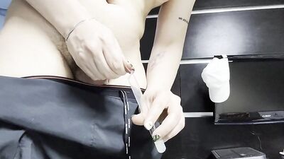 Golden Veil Precum Challenge! Who Cums More?