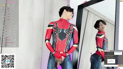 Showing his new trousers