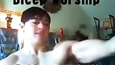 Gangbang with Amateur Asian Muscle Boys on Webcam