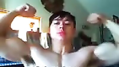 Gangbang with Amateur Asian Muscle Boys on Webcam