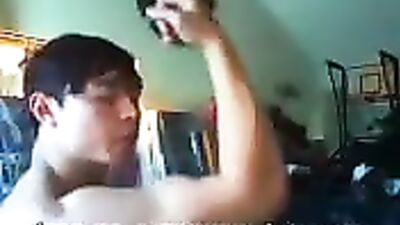 Gangbang with Amateur Asian Muscle Boys on Webcam