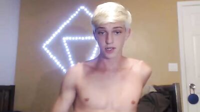 Cumming Bliss with Cute Blond Boy: MKJN Cam Boys Porn