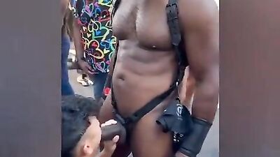 Amsterdam Public Love Parade - Big Black Cocks Group Fun Handjob Sex