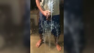 Mirror Blast Cum Twink Porn - A Young Adults Explosive Debut!