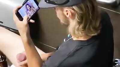 Golden Cum Shots & Handjobs - Dude Watch St8 Porn in Stall Cums Record Cam!