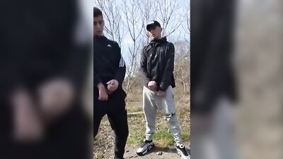 Gangbang in the Park: Straight Friends Get Their Hands Dirty!