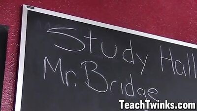 Young Pupil Cocksucking: Teachers Substitute Twink Fetish Fun