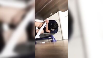 Japanese Public Wanking Toilet Spy Cam: Amateur Asian Cum Shots Fetish!
