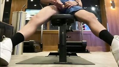 Jock Dad Jerks Again in Public: Muscle Boys New Cumshot Adventure!