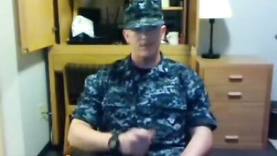 Cumming for the Navy! - Amateur Solo Straight Boys Web-Cam Military Cuties