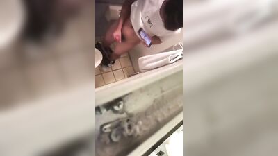 Japanese Toilet Spycam Cumshots - Public Fetish Amateur Solo!