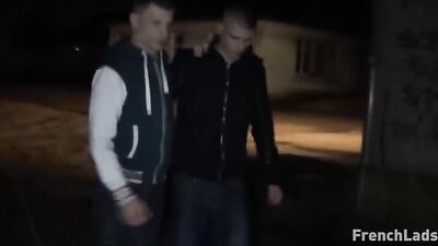 Gangbang in the Alleyway: Horny and Drunk Buddies Seeking Action!