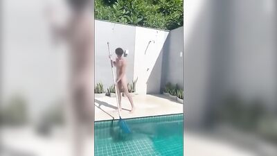 Young and Naked in the Sun: Cleaning Up the Pool Party