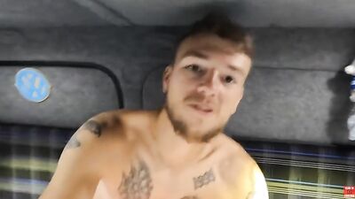 Cold Camping Shower - The Amateur Muscle Boys Web-Cam Experience!