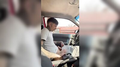 Pulling Out of McDonalds Drive-Thru - Hot Gay Threesome