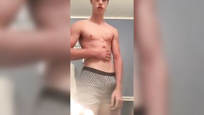 Hot Blond Twink Shows Cock and Ass Porn