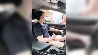 Twink Car Blowjob Redux: Mind-Bending Cock Sucking Adventure!