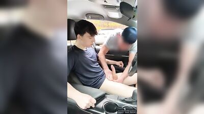 Twink Car Blowjob Redux: Mind-Bending Cock Sucking Adventure!