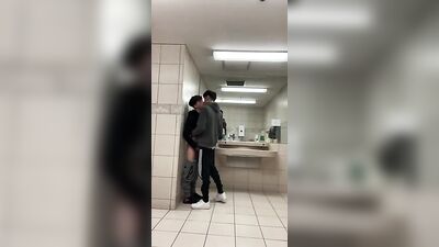 Gay Public Spy Porn - Amateur Restroom Cum Oral Boys Staged