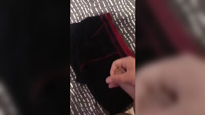 Two-day load: Amateur Cum Shots & Handjob in Boxer Briefs