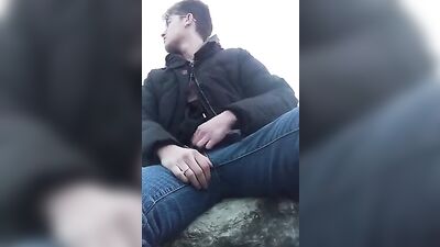 Outdoor Risky Jacking Off With Cute Blonde Boys - Public Amateur Big Cocks!