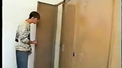 Boys In The Bathroom - Retro Classic Gay Teen Porn - Vintage scene featuring a group of lads having fun in the mens bathroom.!