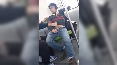 Webcam Cock Tease: Latino Amateurs Jerk Off in the Metro