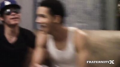 Gangbang Muscle Twinks - Bareback Frat Party Orgy