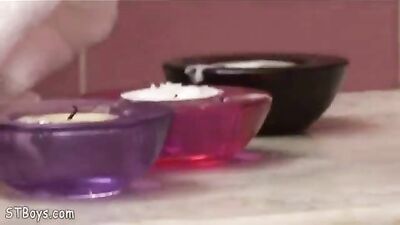 Young Twink Waxing His Cock in Gay Porn Tube