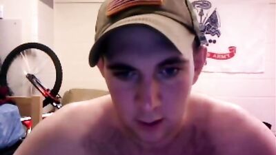 Two Army Dudes Jerkin It in the Barracks - A Gay Porn Video with Military Friends