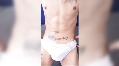 Gay Porn Show: Explosive Latino Solo Web-Cam Cum Shots!