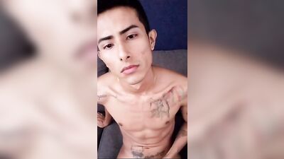 Gay Porn Show: Explosive Latino Solo Web-Cam Cum Shots!