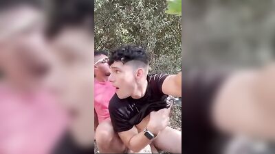 Outdoor Latin Bareback Fuck Fest with Raw Boys Porn!