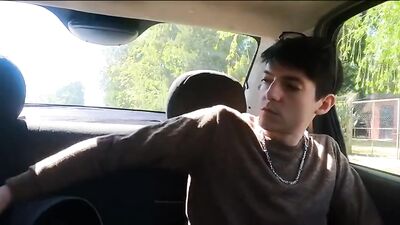 Two-Way Bareback Ride with Twinks in the Car