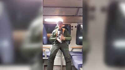Train Cum Boy Exposure - Horny JOI Masturbation!