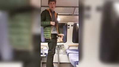 Train Cum Boy Exposure - Horny JOI Masturbation!