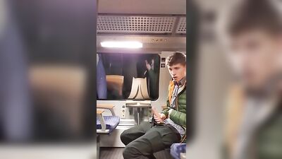 Train Cum Boy Exposure - Horny JOI Masturbation!