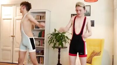Bare Twinks Sporty Couple Gay Porn: Action Cum Shots!