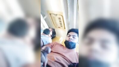 Bus Cumming & Pounding - Public Outside Strokes!