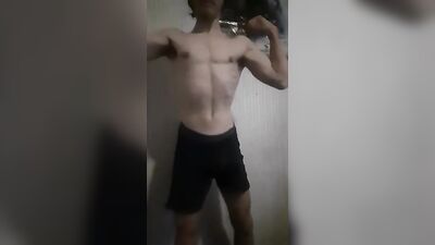 Hung Nerd Strips Again in Gay Tube