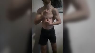 Hung Nerd Strips Again in Gay Tube