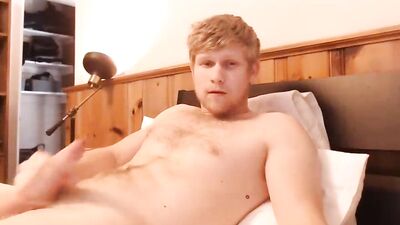 Ginger Hairy College Dude Busts Another Nut with His Thick Cock Boys Porn!