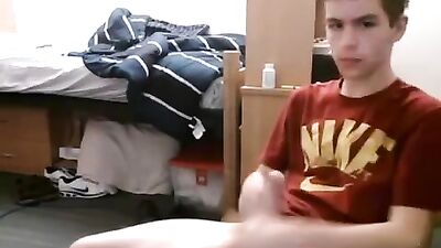 College Jocks in Dorm Room Porn - Young Studs Jack Off and Suck Cock
